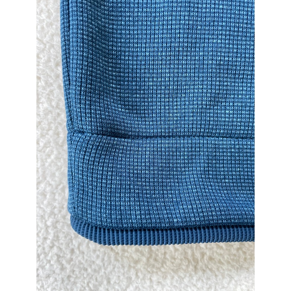 Under Armour Mens 2XL Pullover Blue Golf 1/4 Zip Textured Knit Loose Fit - Picture 8 of 15